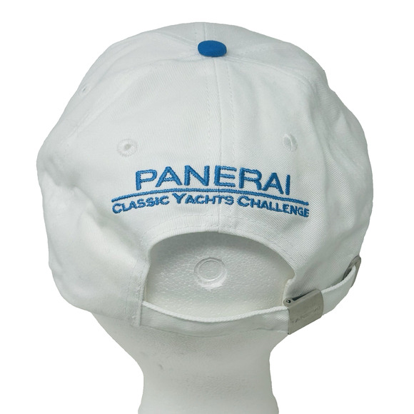PANERAI Hat White Blue Ball Cap Classic Yachts Challenge Embroidered Adjustable - Picture 2 of 8